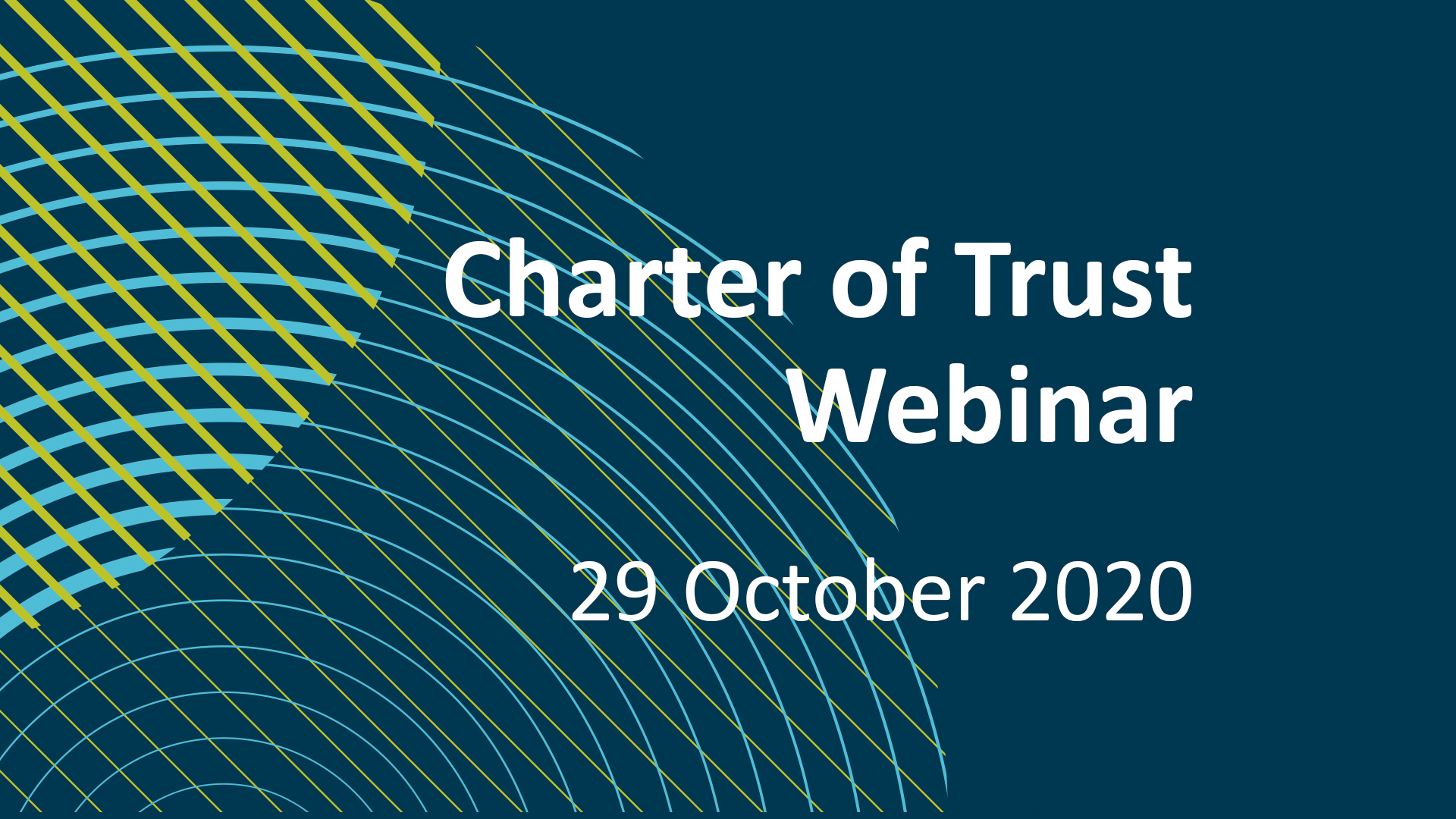 Charter of Trust Webinar: “Cybersecurity Threat landscape - Detection and Response in the Charter of Trust